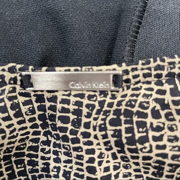 Calvin Klein Black & Tan One Piece Swimsuit! - Picture 3 of 5